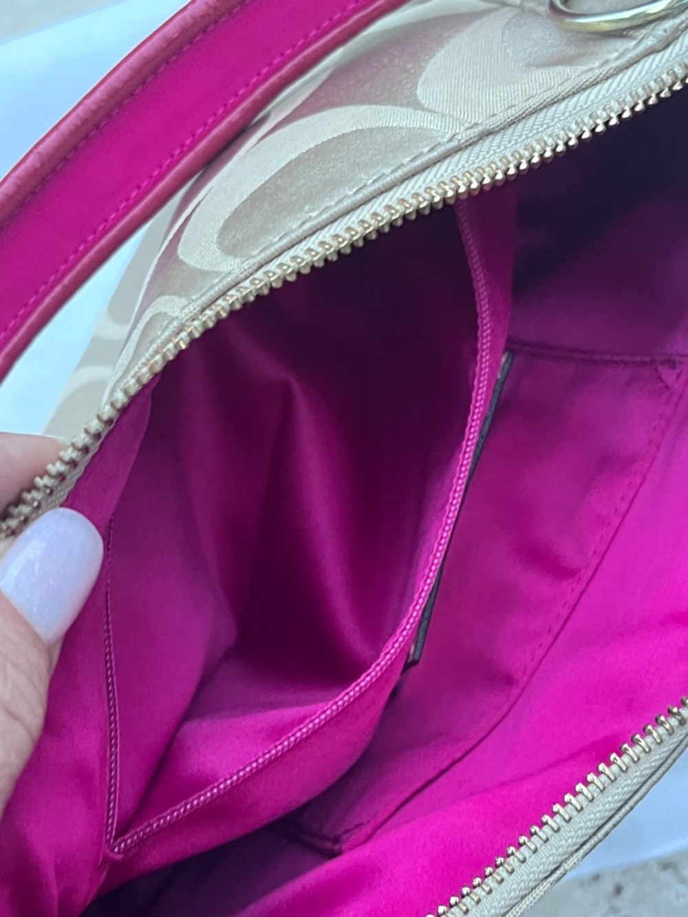 Coach Poppy Signature Hobo Bag - Picture 8 of 14